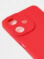 Красный чехол для Infinix Hot 30i матовый, с дополнительной защитой камеры
