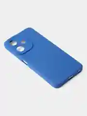 Синий чехол для Infinix Hot 30i матовый, с дополнительной защитой камеры