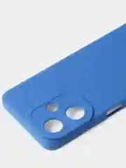 Синий чехол для Infinix Hot 30i матовый, с дополнительной защитой камеры