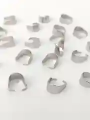 Серый металлик бейлы-держатели для кулона, нержавеющая сталь