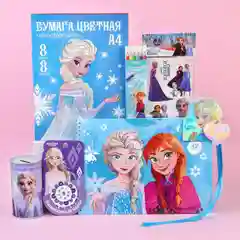 Подарочный набор первоклассницы/школьницы, 7 предметов,"Холодное сердце"