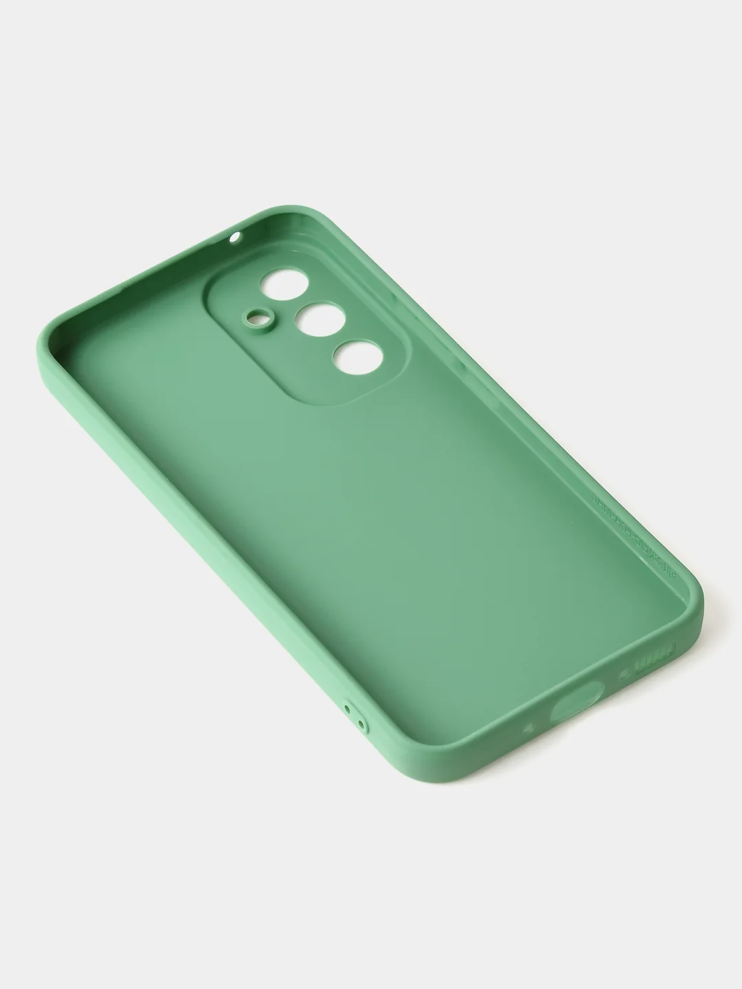 Зеленый чехол для Samsung A54, матовый, с дополнительной защитой камеры