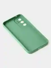 Зеленый чехол для Samsung A54, матовый, с дополнительной защитой камеры