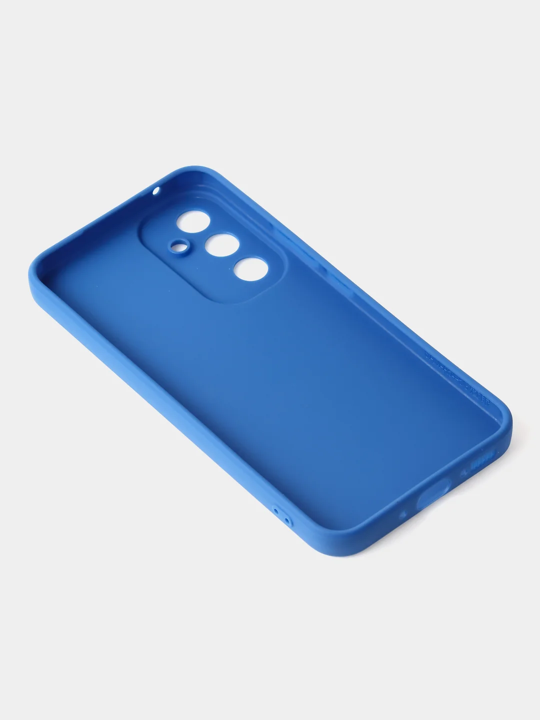 Синий чехол для Samsung A54, матовый, с дополнительной защитой камеры