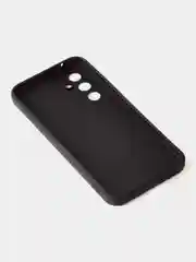 Черный чехол для Samsung A54, матовый, с дополнительной защитой камеры