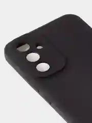 Черный чехол для Samsung A54, матовый, с дополнительной защитой камеры