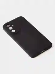 Черный чехол для Samsung A54, матовый, с дополнительной защитой камеры