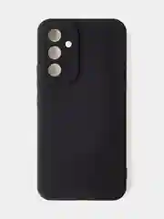 Черный чехол для Samsung A54, матовый, с дополнительной защитой камеры