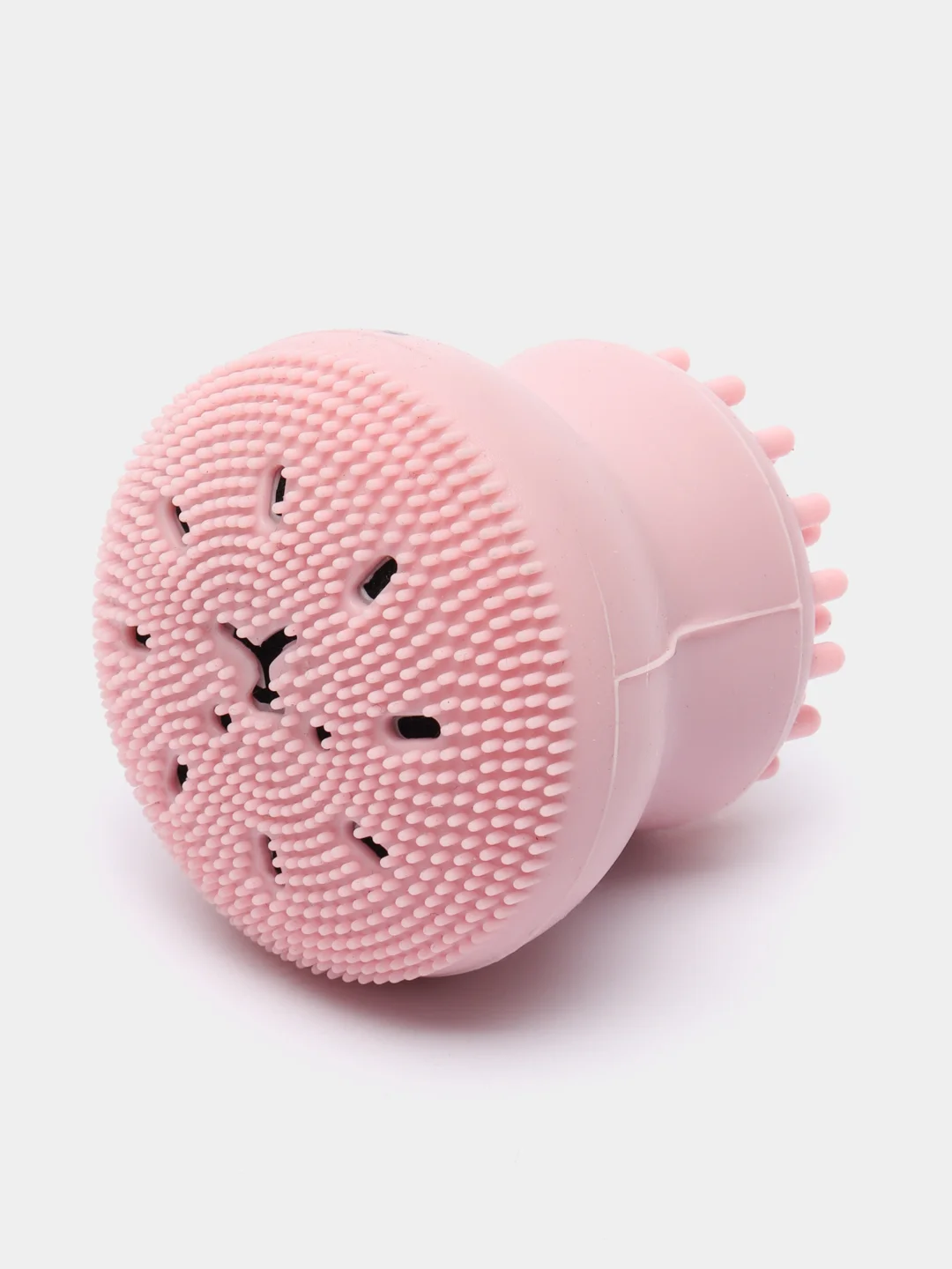 Розовый силиконовая щетка для очищения лица "My Beauty Tool", 12 цветов