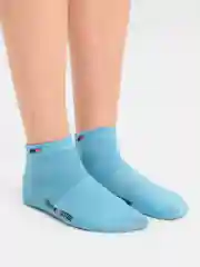 Голубой носки женские, спортивные, короткие