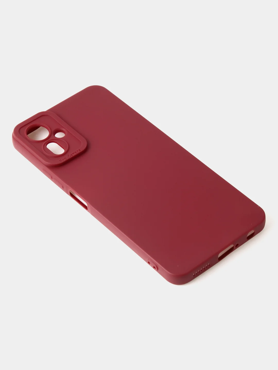 Бордовый чехол для Tecno Camon 19 Neo цветной матовый с дополнительной защитой камеры