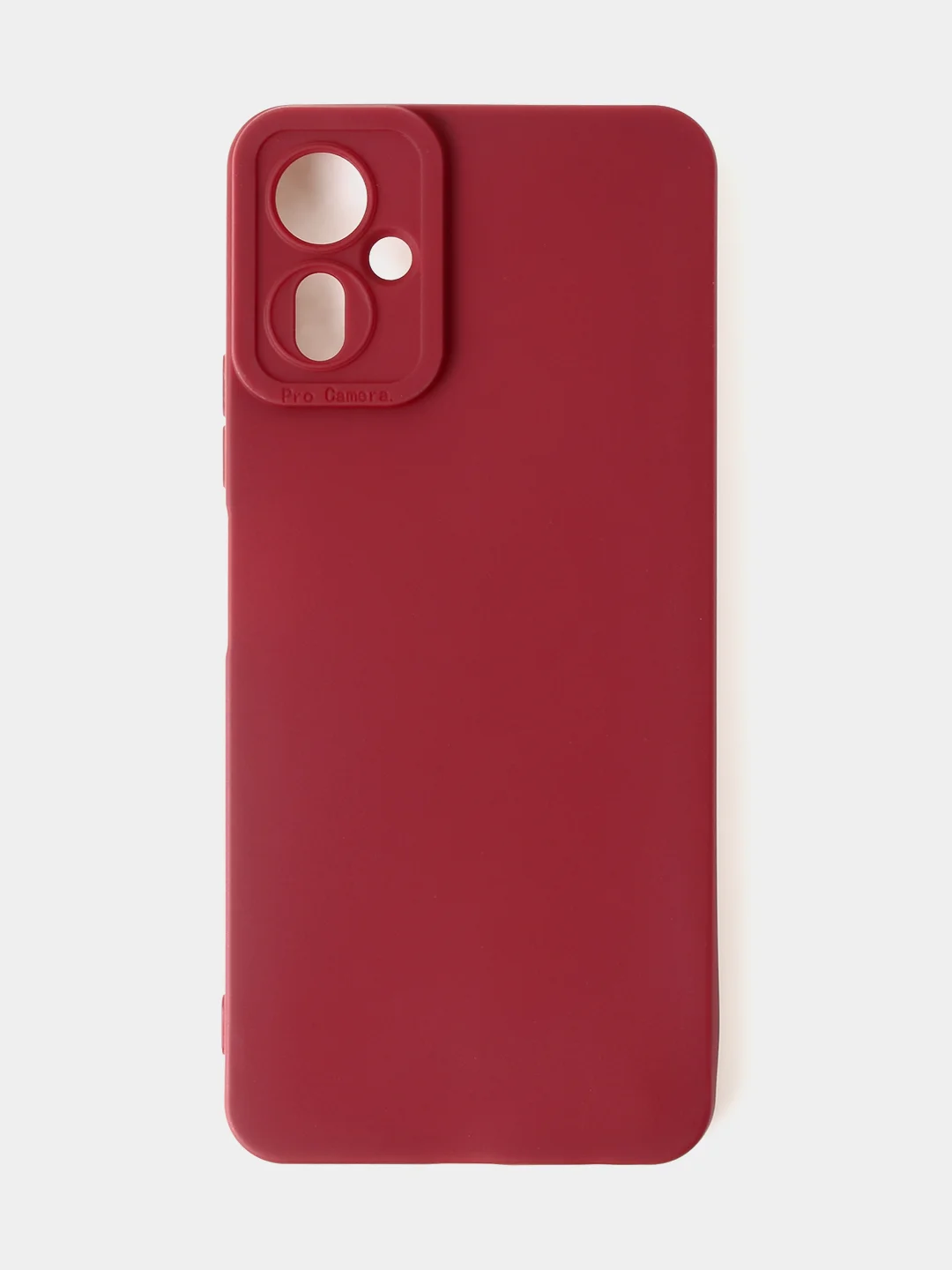 Бордовый чехол для Tecno Camon 19 Neo цветной матовый с дополнительной защитой камеры