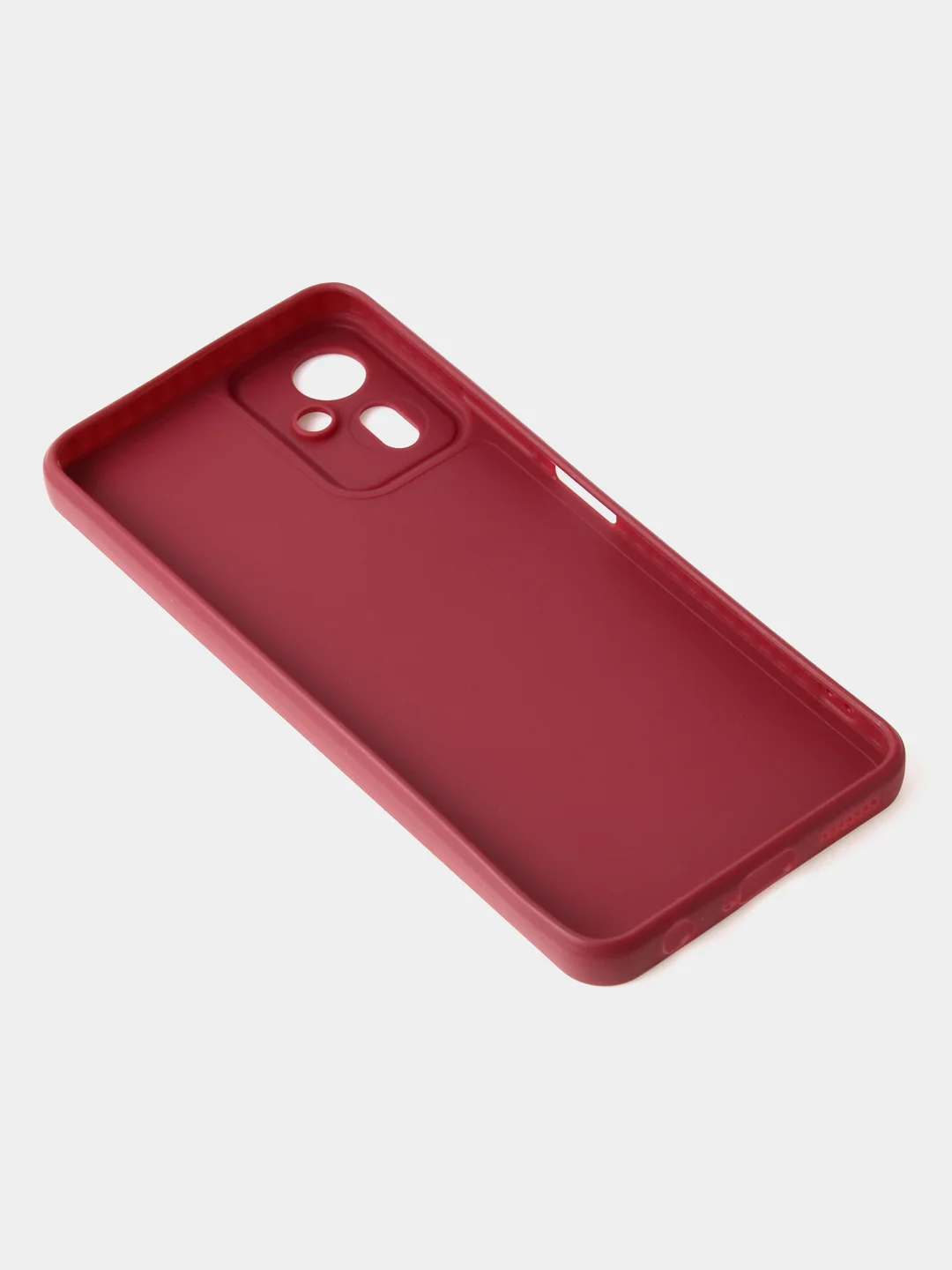 Бордовый чехол для Tecno Camon 19 Neo цветной матовый с дополнительной защитой камеры