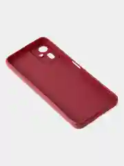 Бордовый чехол для Tecno Camon 19 Neo цветной матовый с дополнительной защитой камеры