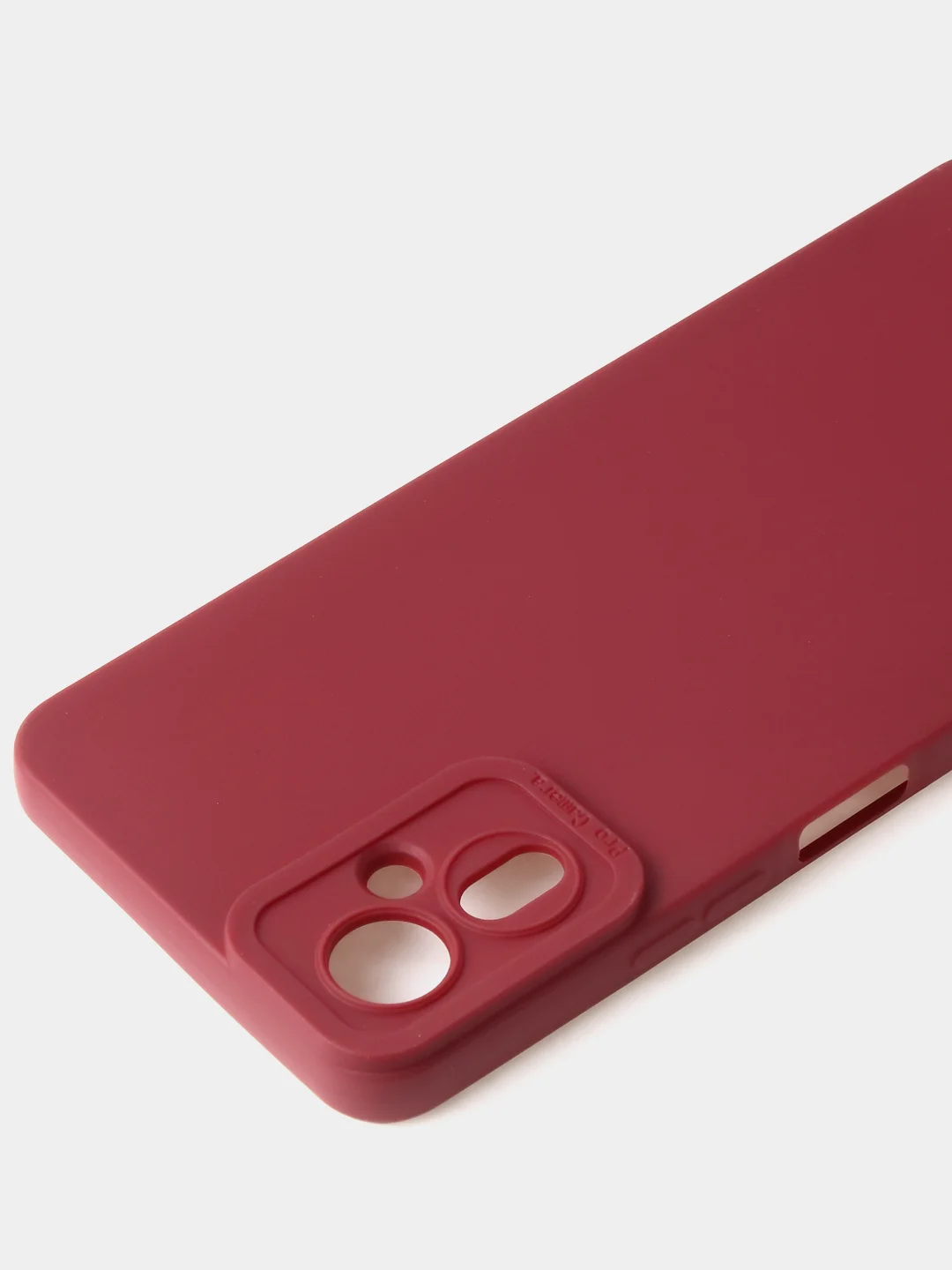 Бордовый чехол для Tecno Camon 19 Neo цветной матовый с дополнительной защитой камеры