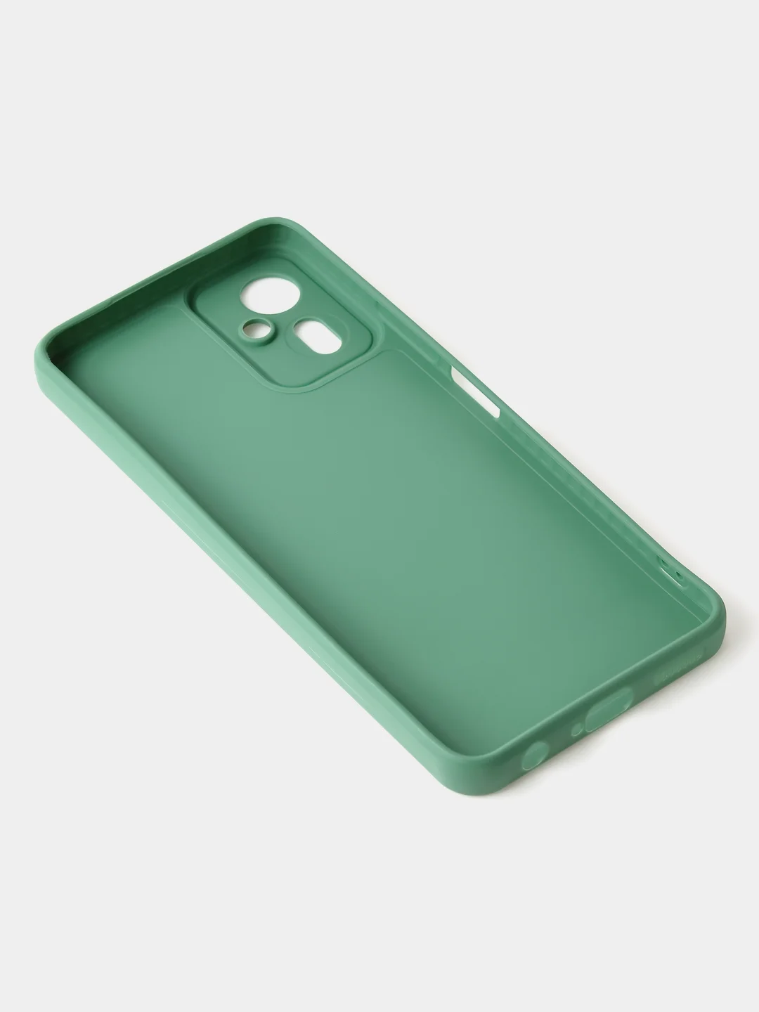 Зеленый чехол для Tecno Camon 19 Neo цветной матовый с дополнительной защитой камеры