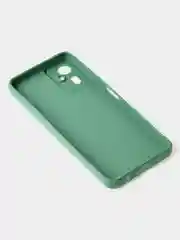 Зеленый чехол для Tecno Camon 19 Neo цветной матовый с дополнительной защитой камеры