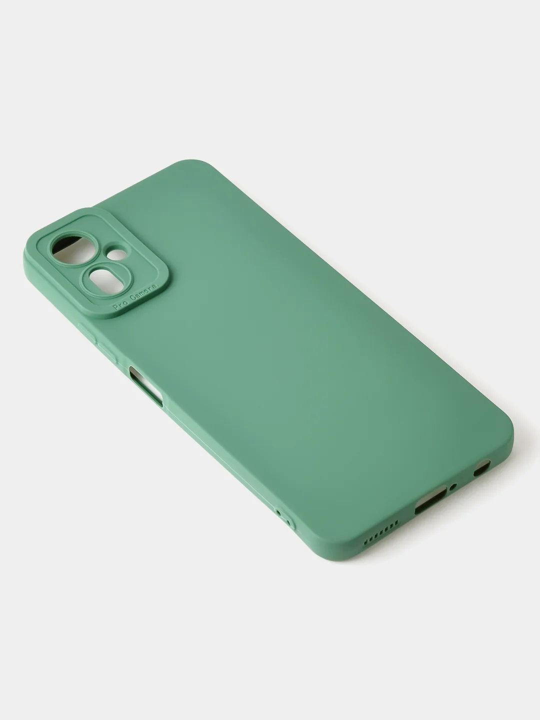 Зеленый чехол для Tecno Camon 19 Neo цветной матовый с дополнительной защитой камеры