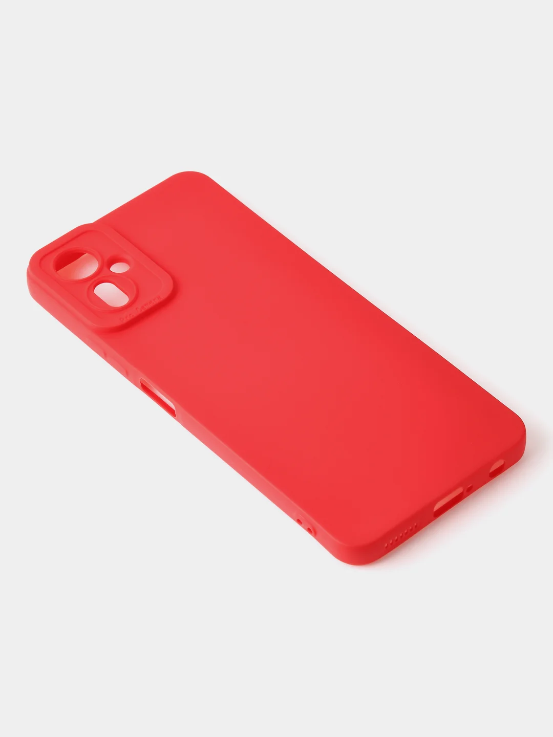 Красный чехол для Tecno Camon 19 Neo цветной матовый с дополнительной защитой камеры