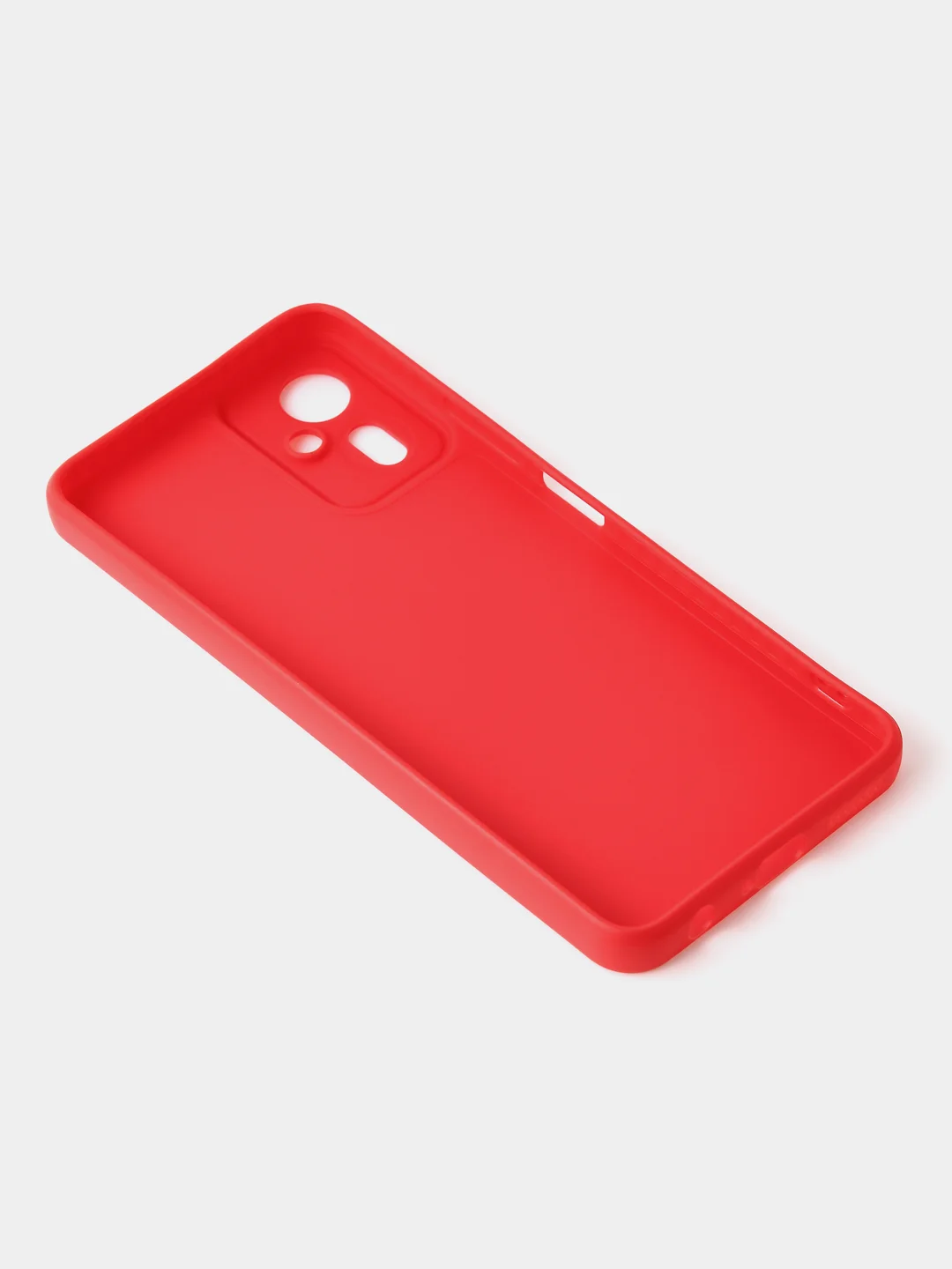 Красный чехол для Tecno Camon 19 Neo цветной матовый с дополнительной защитой камеры