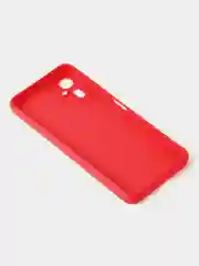 Красный чехол для Tecno Camon 19 Neo цветной матовый с дополнительной защитой камеры