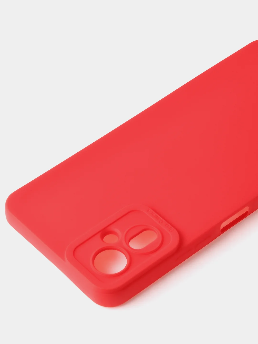 Красный чехол для Tecno Camon 19 Neo цветной матовый с дополнительной защитой камеры
