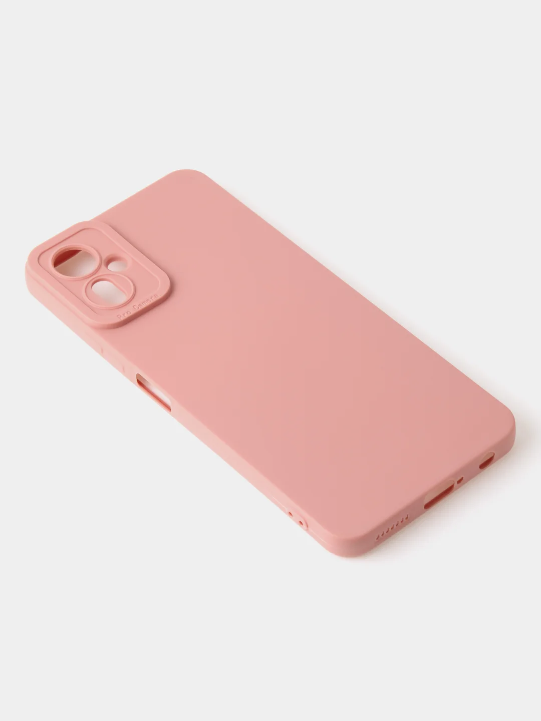Пудровый чехол для Tecno Camon 19 Neo цветной матовый с дополнительной защитой камеры