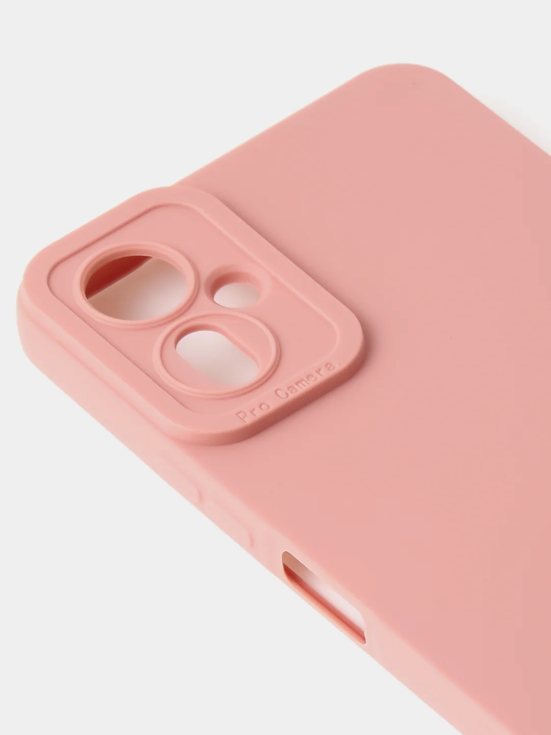 Пудровый чехол для Tecno Camon 19 Neo цветной матовый с дополнительной защитой камеры
