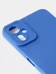 Синий чехол для Tecno Camon 19 Neo цветной матовый с дополнительной защитой камеры