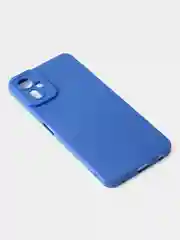 Синий чехол для Tecno Camon 19 Neo цветной матовый с дополнительной защитой камеры