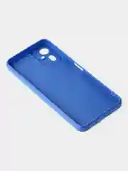 Синий чехол для Tecno Camon 19 Neo цветной матовый с дополнительной защитой камеры