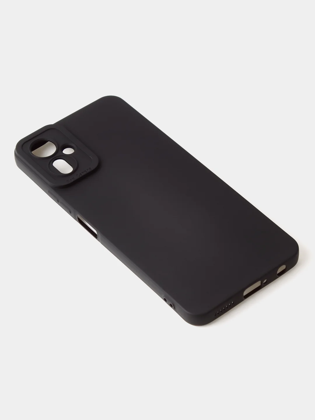 Черный чехол для Tecno Camon 19 Neo цветной матовый с дополнительной защитой камеры