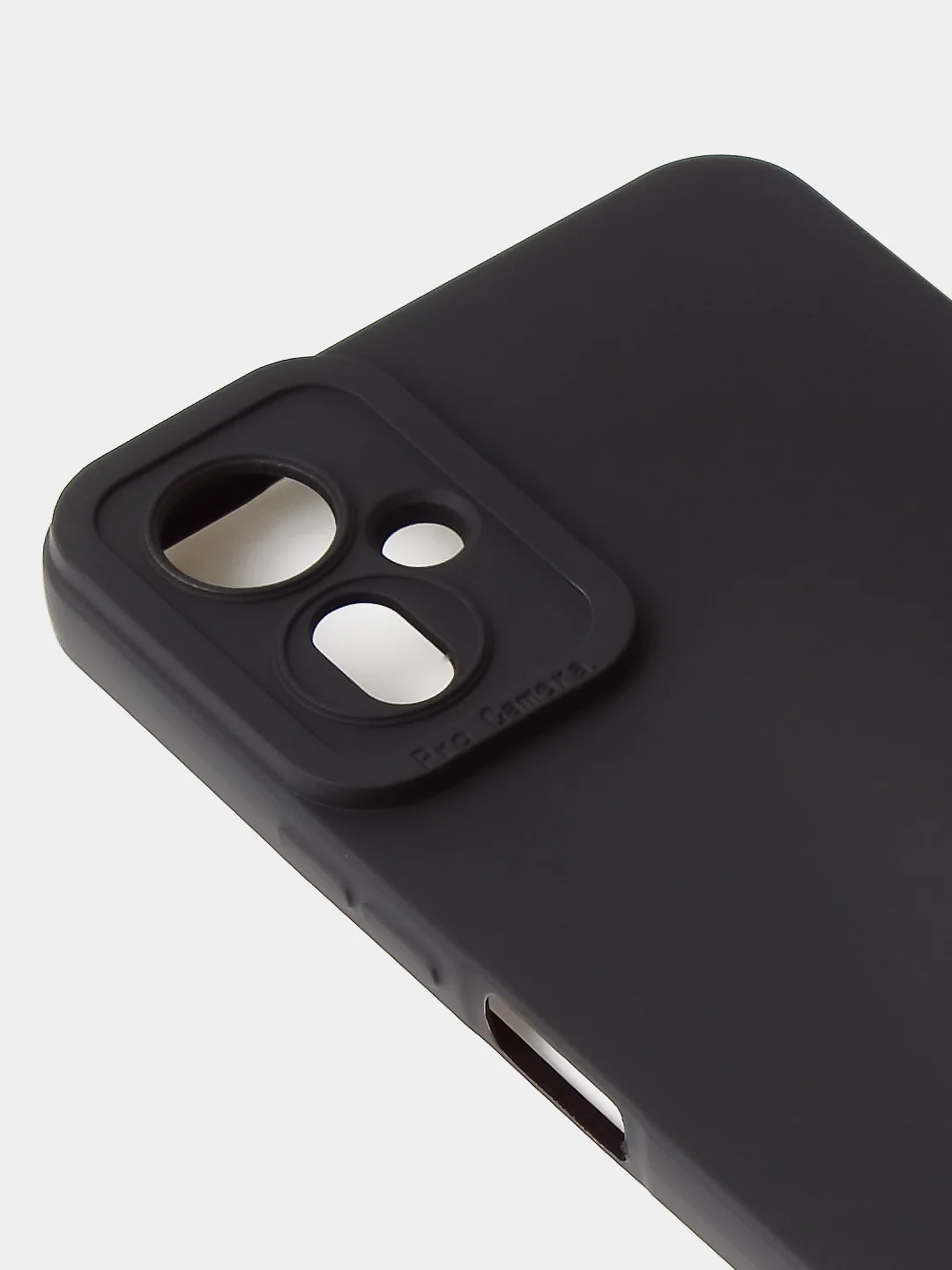 Черный чехол для Tecno Camon 19 Neo цветной матовый с дополнительной защитой камеры