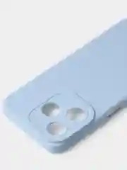 Голубой чехол для Tecno Spark 10 / Tecno Spark 10C цветной, матовый, с дополнительной защитой камеры