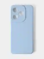 Голубой чехол для Tecno Spark 10 / Tecno Spark 10C цветной, матовый, с дополнительной защитой камеры