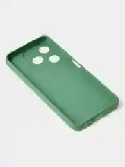 Зеленый чехол для Tecno Spark 10 / Tecno Spark 10C цветной, матовый, с дополнительной защитой камеры