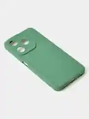 Зеленый чехол для Tecno Spark 10 / Tecno Spark 10C цветной, матовый, с дополнительной защитой камеры