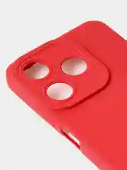 Красный чехол для Tecno Spark 10 / Tecno Spark 10C цветной, матовый, с дополнительной защитой камеры