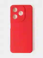 Красный чехол для Tecno Spark 10 / Tecno Spark 10C цветной, матовый, с дополнительной защитой камеры
