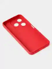 Красный чехол для Tecno Spark 10 / Tecno Spark 10C цветной, матовый, с дополнительной защитой камеры