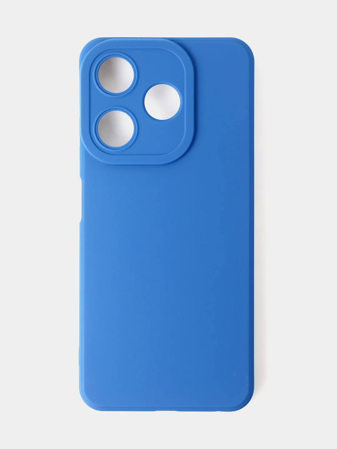 Синий чехол для Tecno Spark 10 / Tecno Spark 10C цветной, матовый, с дополнительной защитой камеры