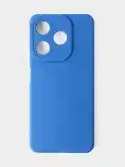 Синий чехол для Tecno Spark 10 / Tecno Spark 10C цветной, матовый, с дополнительной защитой камеры