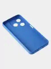 Синий чехол для Tecno Spark 10 / Tecno Spark 10C цветной, матовый, с дополнительной защитой камеры