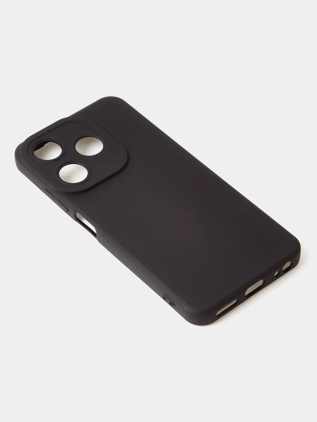 Черный чехол для Tecno Spark 10 / Tecno Spark 10C цветной, матовый, с дополнительной защитой камеры