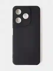 Черный чехол для Tecno Spark 10 / Tecno Spark 10C цветной, матовый, с дополнительной защитой камеры