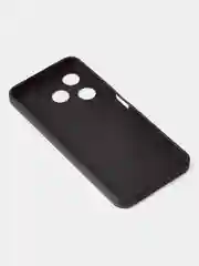 Черный чехол для Tecno Spark 10 / Tecno Spark 10C цветной, матовый, с дополнительной защитой камеры
