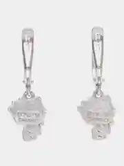 Желтый серьги серебряные, детские