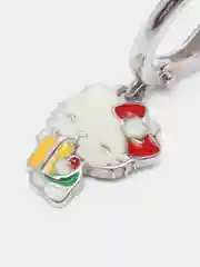 Желтый серьги серебряные, детские