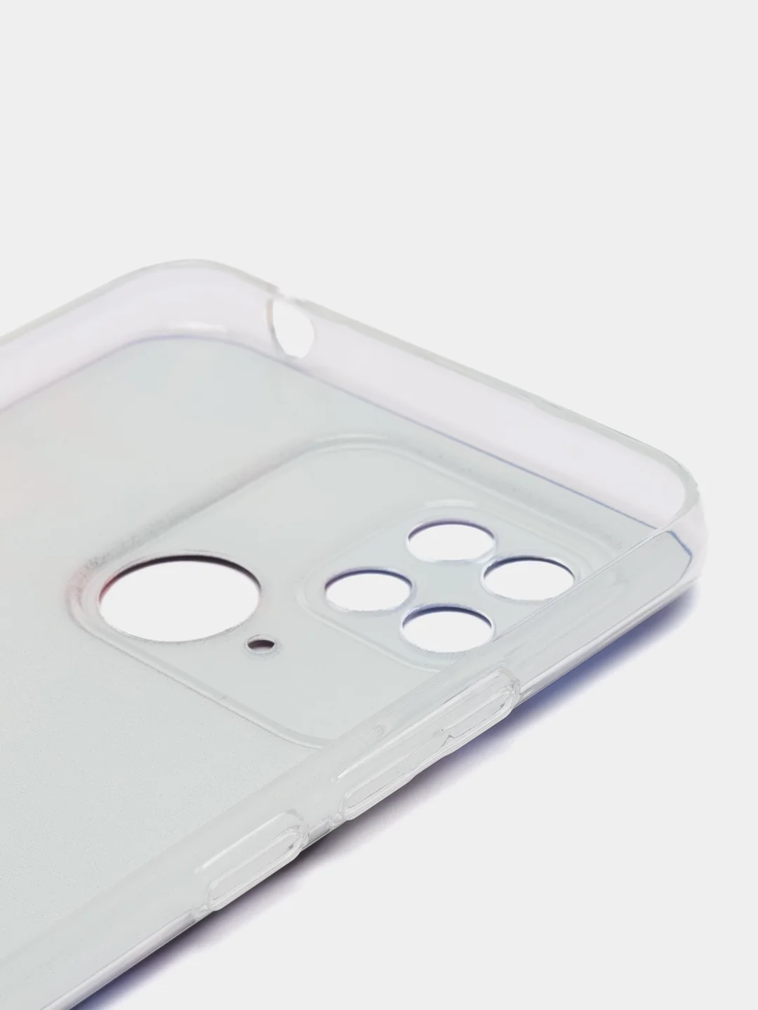 Фиолетовый чехол на Xiaomi Redmi 10C / Сяоми Редми 10С прозрачный, с рисунком, защита камеры