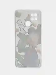 Лесной зеленый чехол на Xiaomi Redmi 10C / Сяоми Редми 10С прозрачный, с рисунком, защита камеры